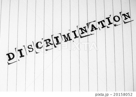 discrimination text on paper 20158052