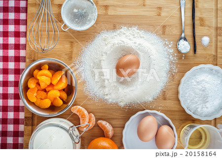 Baking cake in kitchen, ingredients Baking cake in kitchen, ingredients 20158164