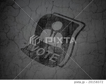 Political concept: Ballot on grunge wall Political concept: Ballot on grunge wall 20158372