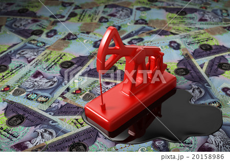 Red Pumpjack On United Arab Emirates Dirham 20158986