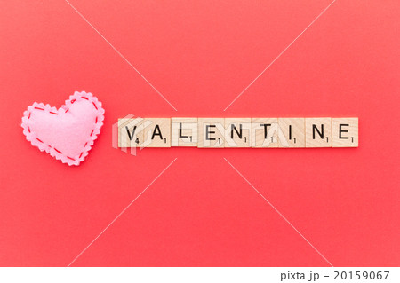 スクラブル文字：VALENTINE 20159067