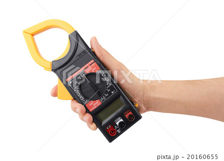 Digital multimeter in hand 20160655
