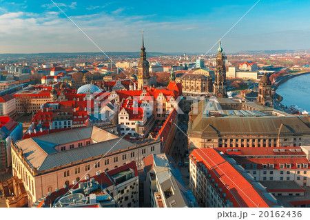 Aerial view of roofs Dresden, Germany 20162436