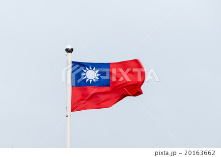 Taiwan flag blowing in wind 20163662