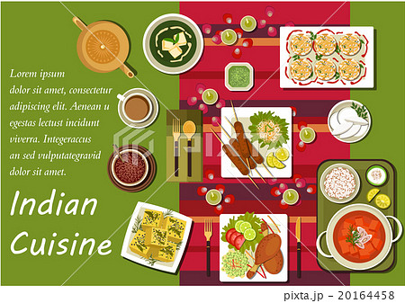 Indian cuisine main dishes and snacks Indian cuisine main dishes and snacks 20164458