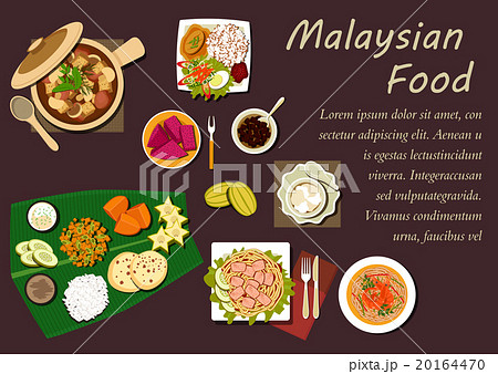 Malaysian cuisine dishes and desserts 20164470