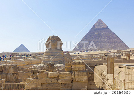 エジプトギザのスフィンクスとピラミッド エジプトギザのスフィンクスとピラミッド 20164639
