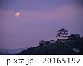 平戸城と満月 20165197