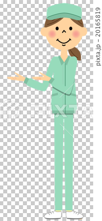 Women in work clothes (whole body) Description Women in work clothes (whole body) Description 20165819