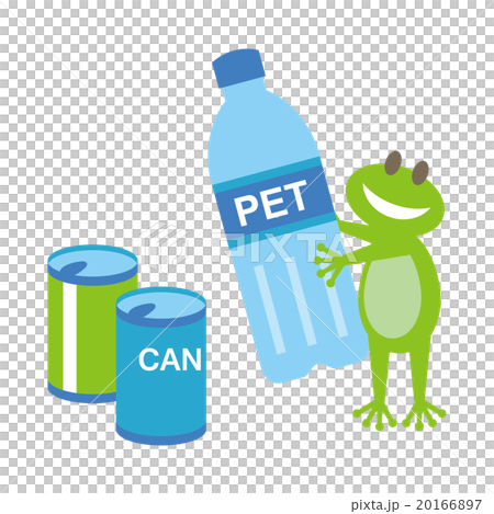 Frog plastic Bottle and Cans 20166897
