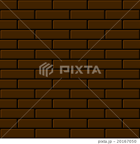 Seamless Brown Brick Wall Background. Vector 20167050