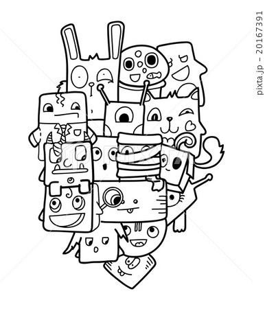 Funny doodle vector illustration 20167391