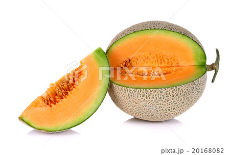 Melon isolated on the white background Melon isolated on the white background 20168082