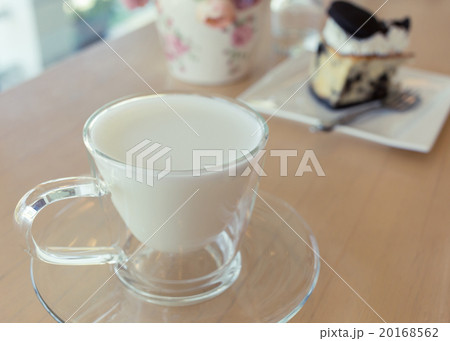 hot drink milk with cake in the morning hot drink milk with cake in the morning 20168562