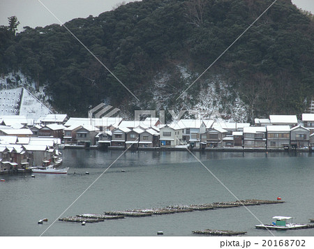 伊根の舟屋群 雪景色「国指定重要伝統的建造物群保存地区」 伊根の舟屋群 雪景色「国指定重要伝統的建造物群保存地区」 20168702