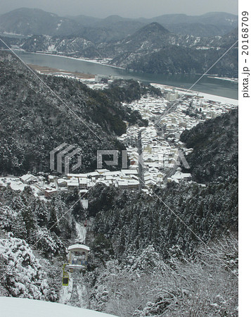 城崎温泉 雪景色 大師山頂上の展望台からの眺望 城崎温泉 雪景色 大師山頂上の展望台からの眺望 20168709