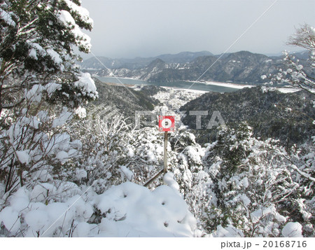 城崎温泉　雪景色　大師山頂上の展望台からの眺望 20168716