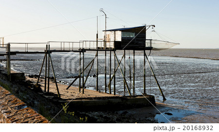 pier with fishing net,Gironde Department,Aquitaine 20168932
