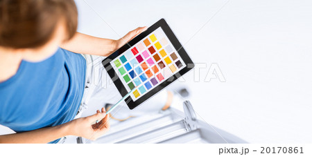 woman working with color samples woman working with color samples 20170861