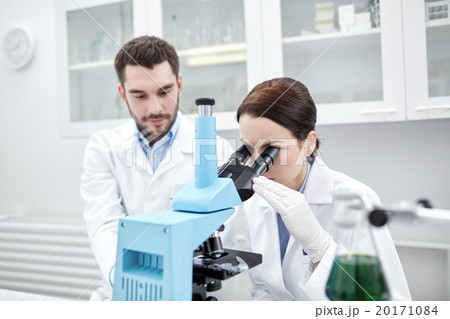 young scientists making test or research in lab 20171084