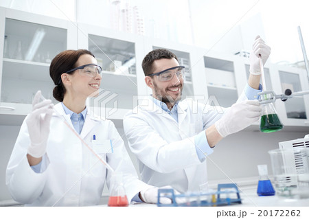 young scientists making test or research in lab 20172262