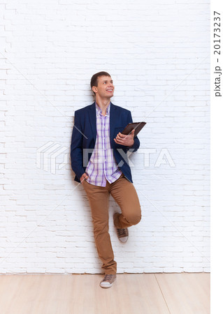 Business Man Dream Looking Up To Copy Space Using 20173237