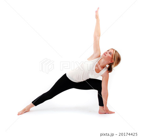 Beautiful girl practicing yoga Beautiful girl practicing yoga 20174425