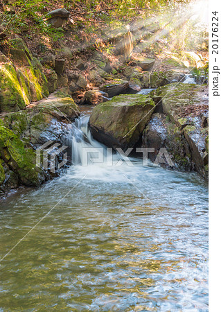 Little waterfall in forest 20176224