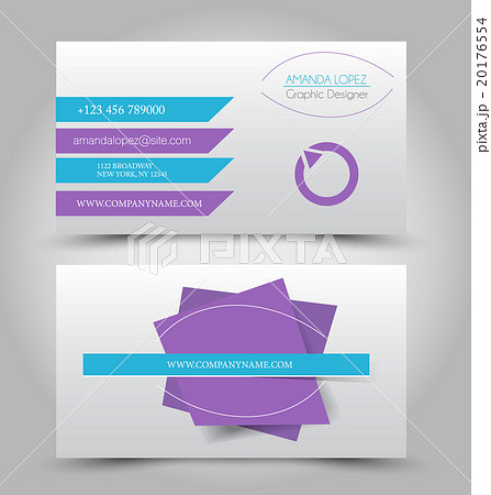 Business card design set template 20176554