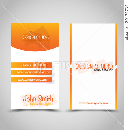 Vertical Business card set template. 20176736