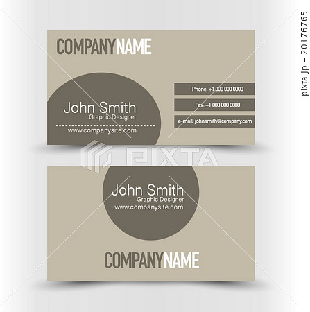 Vertical Business card set template. 20176765
