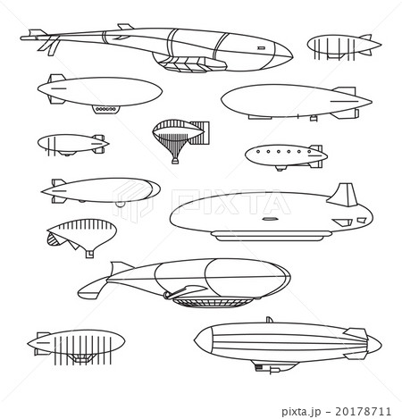Outline aerostat Set Outline aerostat Set 20178711