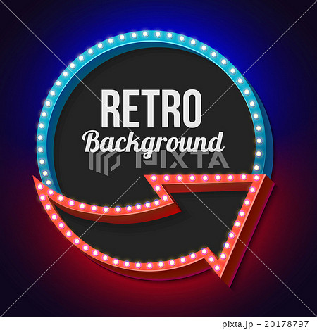 Night retro background with lights 20178797