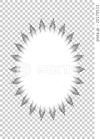 楕円_ハリフキダシ_集中ギザ間隔空き_白地有り 楕円_ハリフキダシ_集中ギザ間隔空き_白地有り 20179515