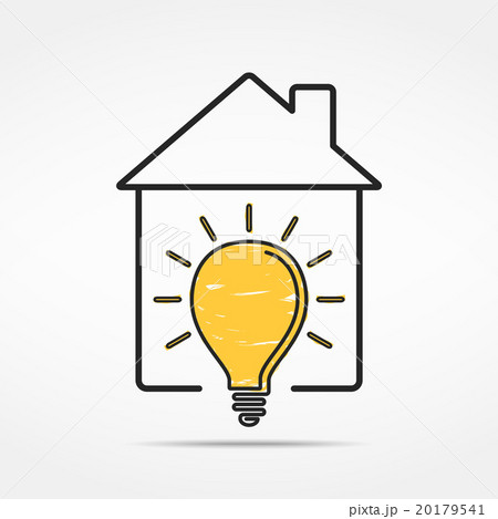 House with Light Bulb House with Light Bulb 20179541