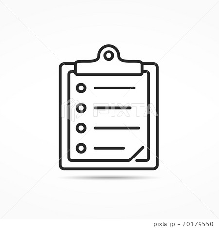Clipboard Line Icon Clipboard Line Icon 20179550