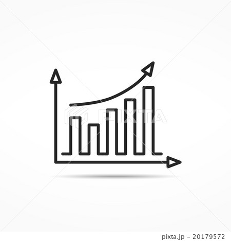 Bar Graph Line Icon Bar Graph Line Icon 20179572
