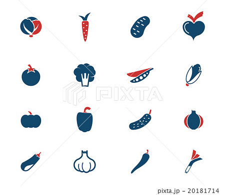 Vegetables simply icons Vegetables simply icons 20181714