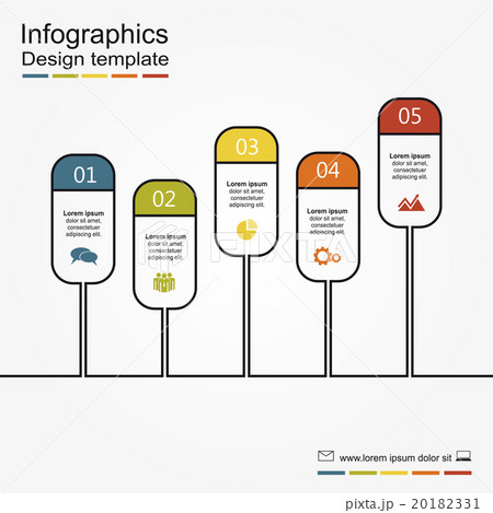 Banner infographic design template. Vector 20182331