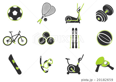 Sport equipment symbols Sport equipment symbols 20182659