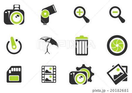 Photography Silhouette Icons 20182681
