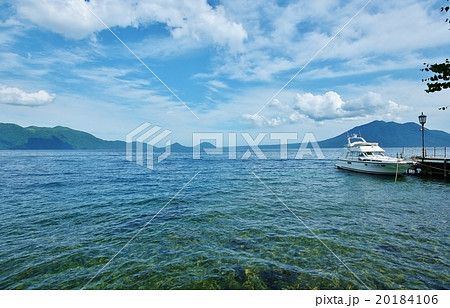 支笏湖の桟橋北海道 支笏湖の桟橋北海道 20184106