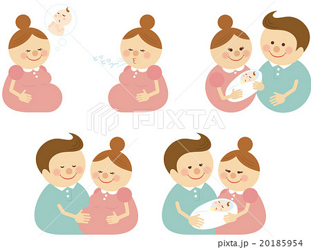 赤ちゃんを授かった夫婦 20185954