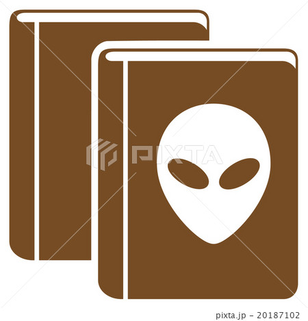Alien Library Flat Icon 20187102