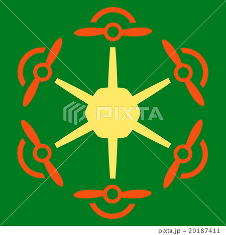 Flying Hexacopter Icon 20187411
