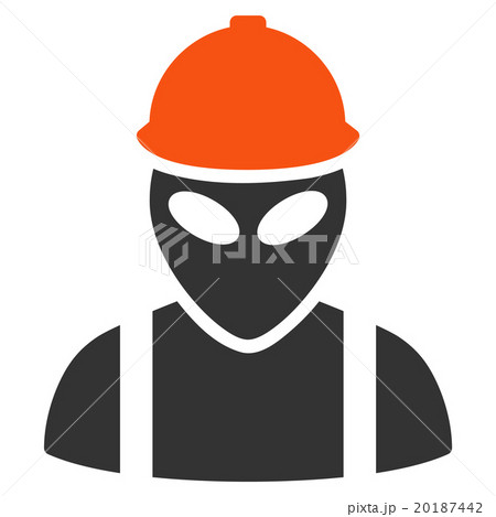 Alien Builder Flat Icon 20187442