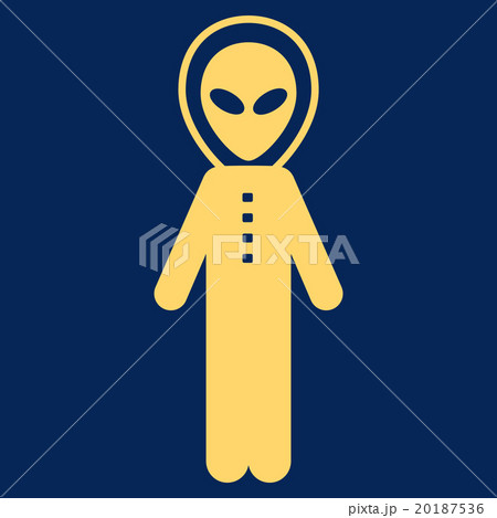 Alien Skafandr Flat Icon 20187536
