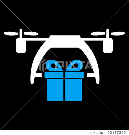 Gift Drone Delivery Icon 20187896