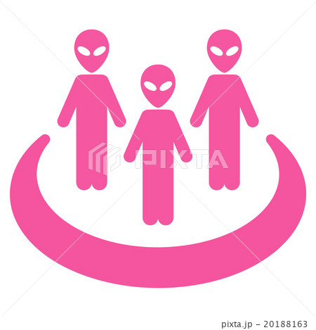 Alien Community Flat Icon Alien Community Flat Icon 20188163
