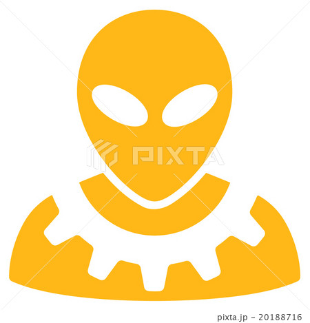Alien Engineer Flat Icon Alien Engineer Flat Icon 20188716